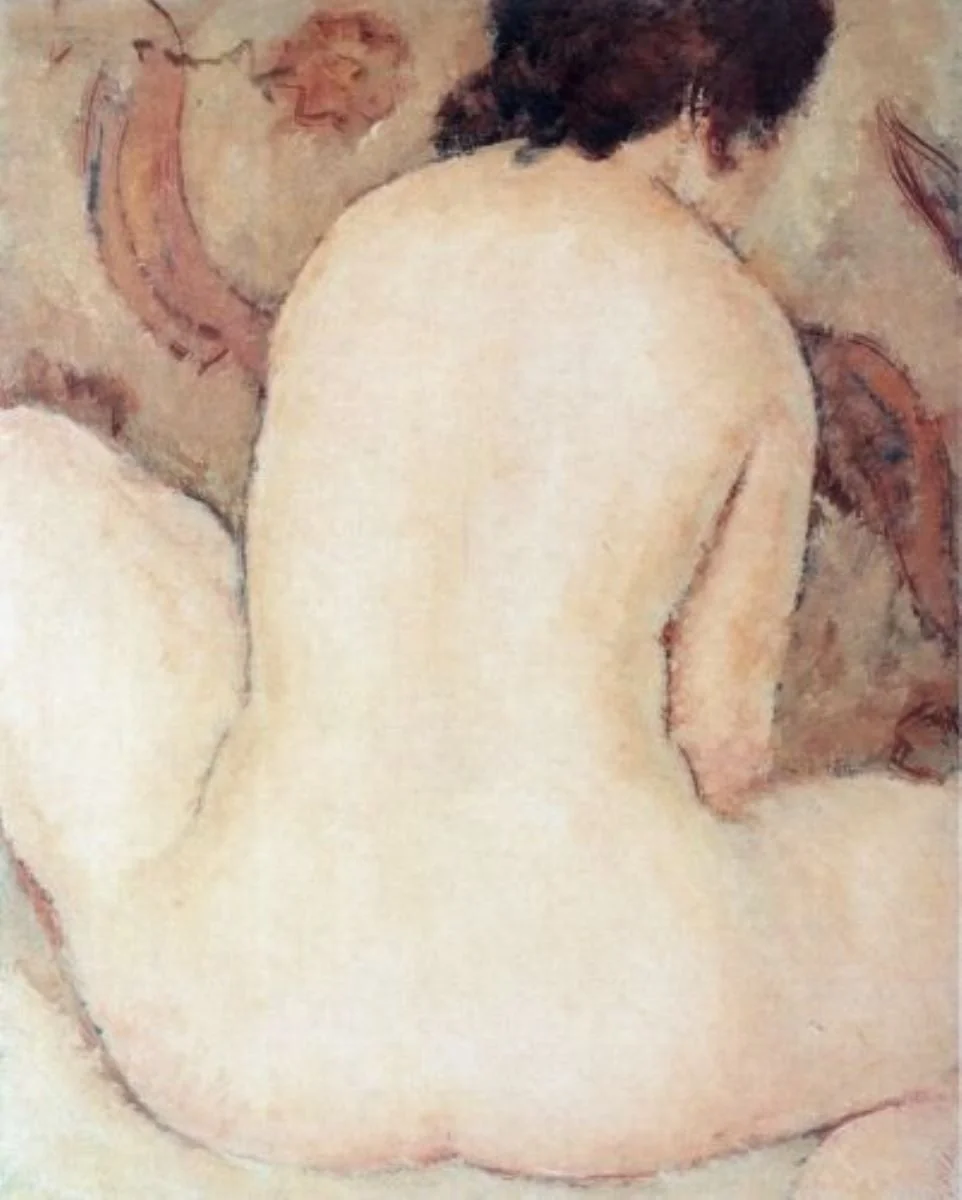 Nud cu spatele, detail