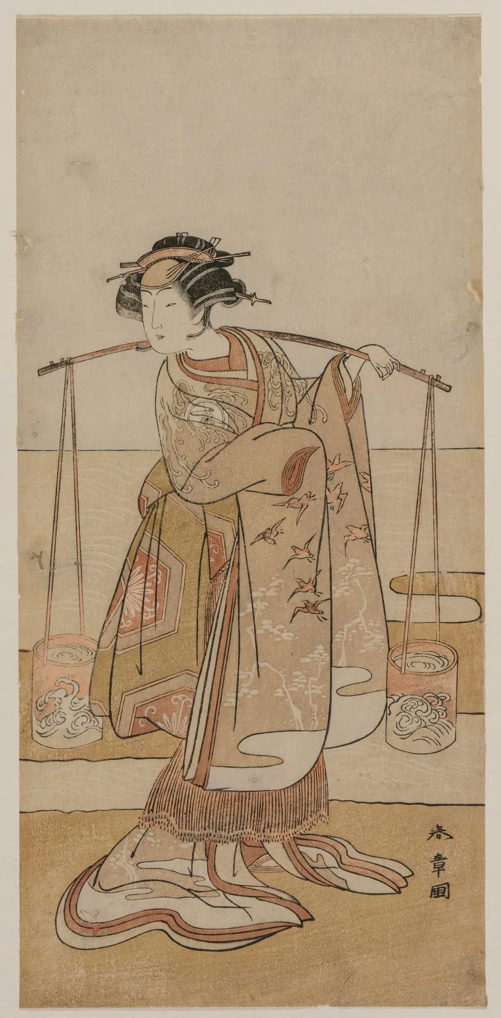 Iwai Hanshiro IV as Murasame or Matsukaze, detail
