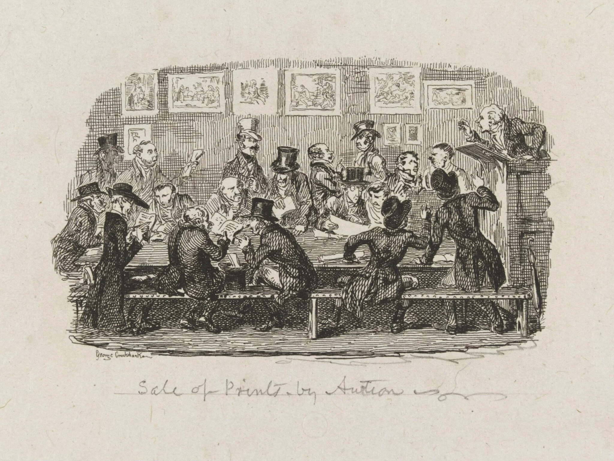 Sale of Prints by Auction, detail