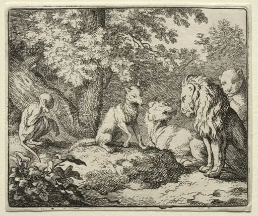 Reynard the Fox:  Further False Testimony from Reynard, by Allart van Everdingen, 1662
