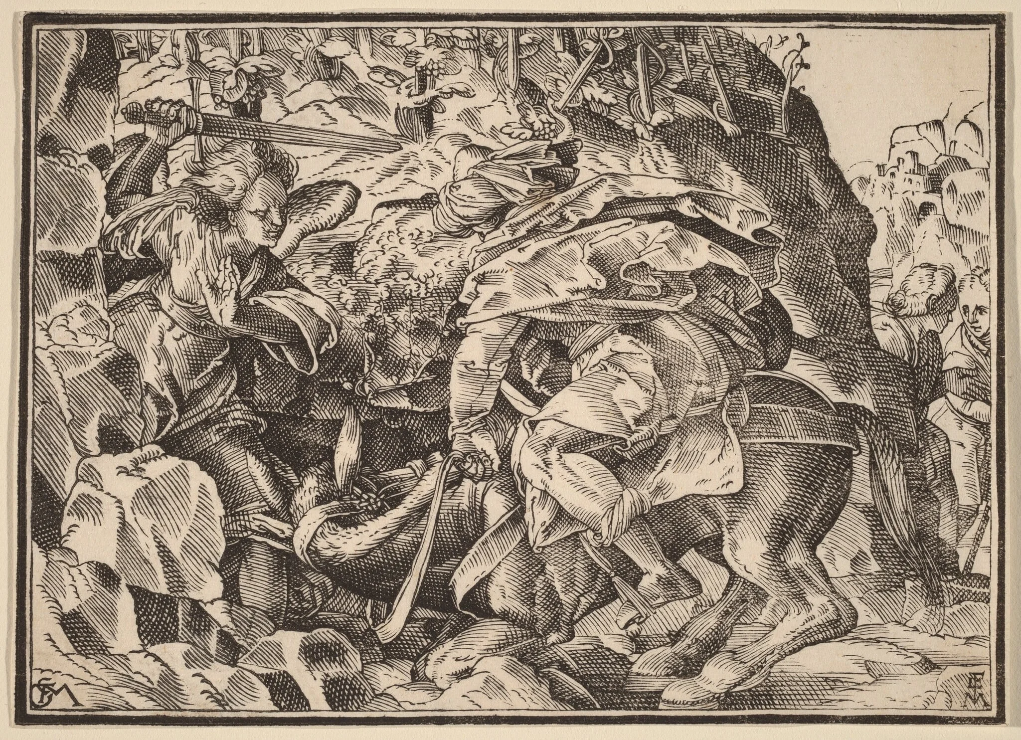 Christ Tells His Disciples of the Last Judgment, detail