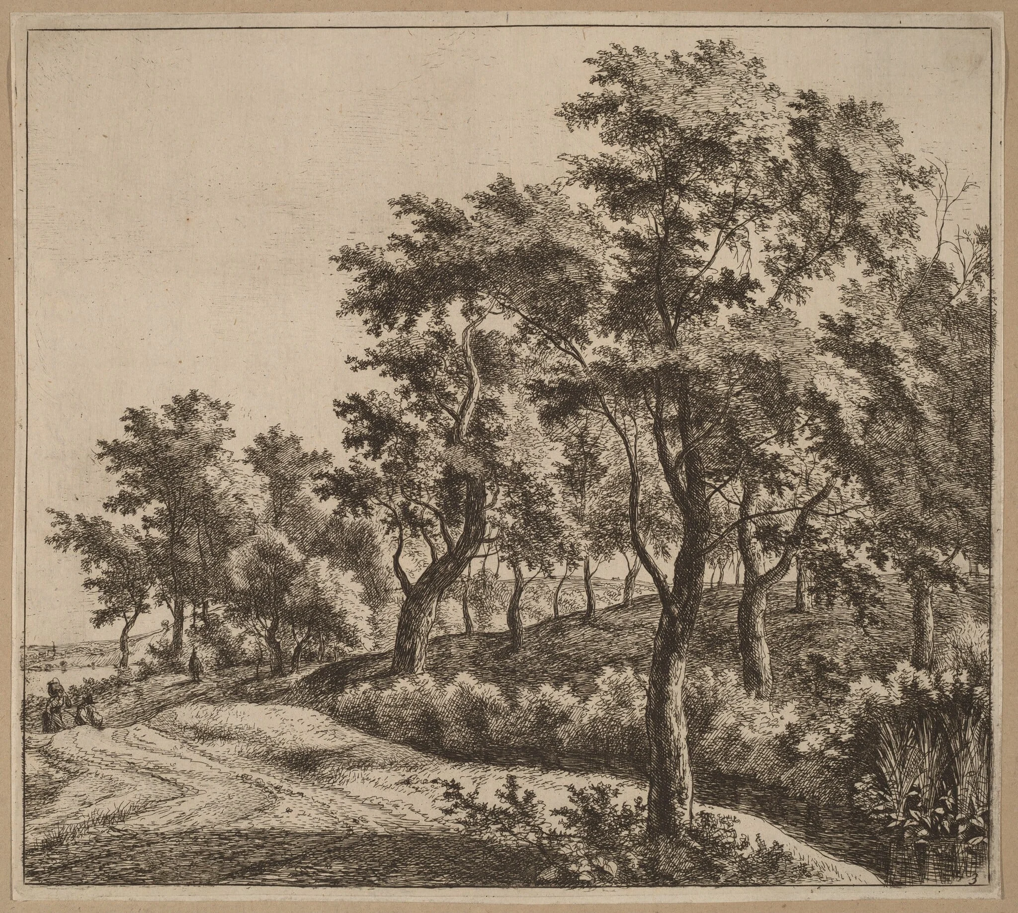 Landscape with a Stream, detail