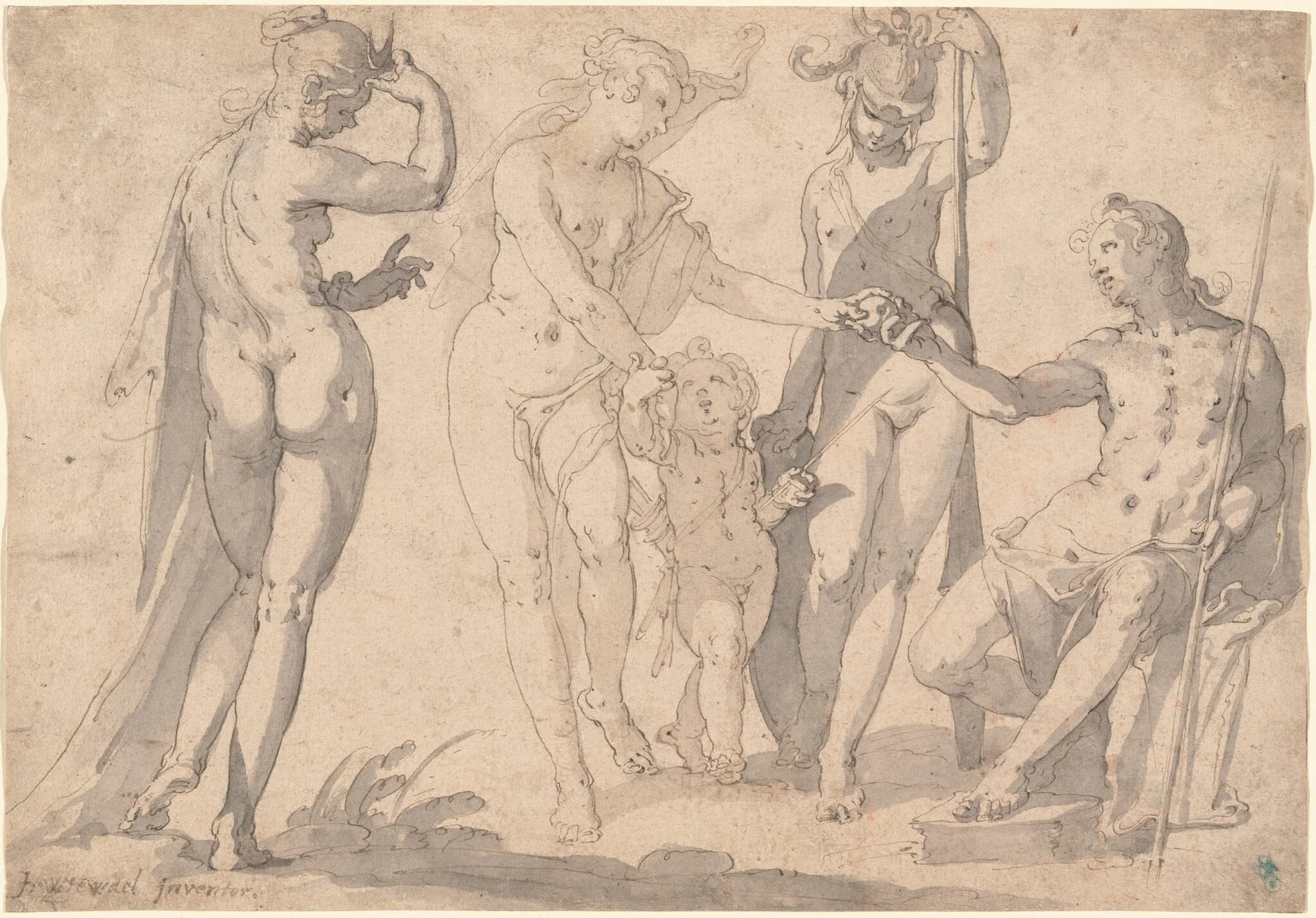 The Judgment of Paris, detail