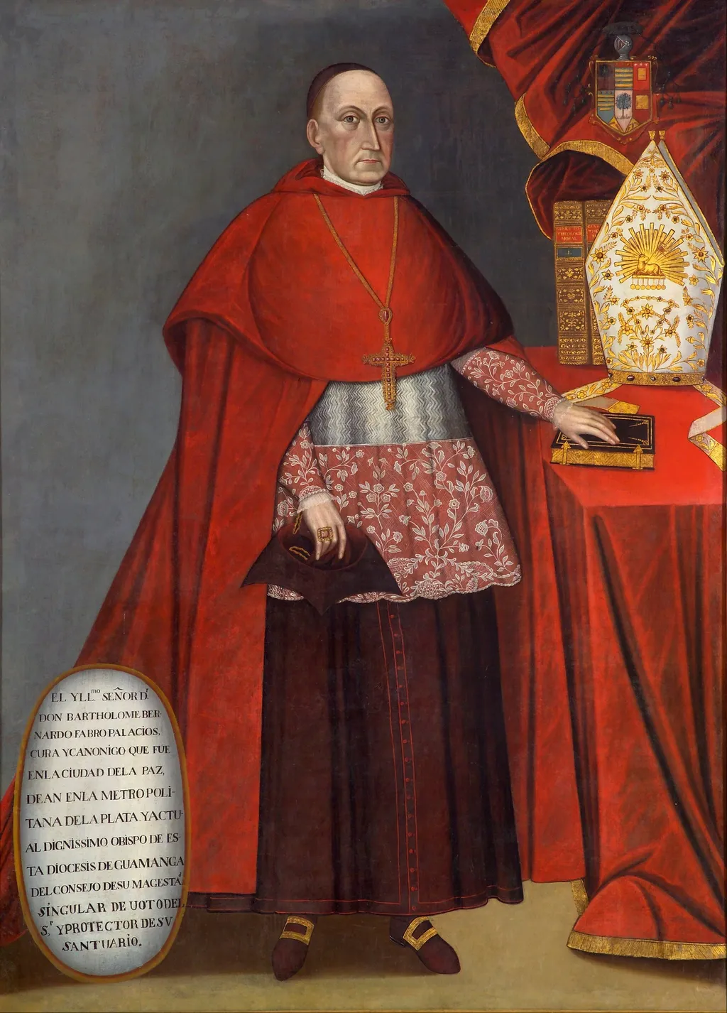 Bartholomew Fabro y Palacios, Bishop of Huamanga, by José Núñez de Sotomayor, oil, 1798