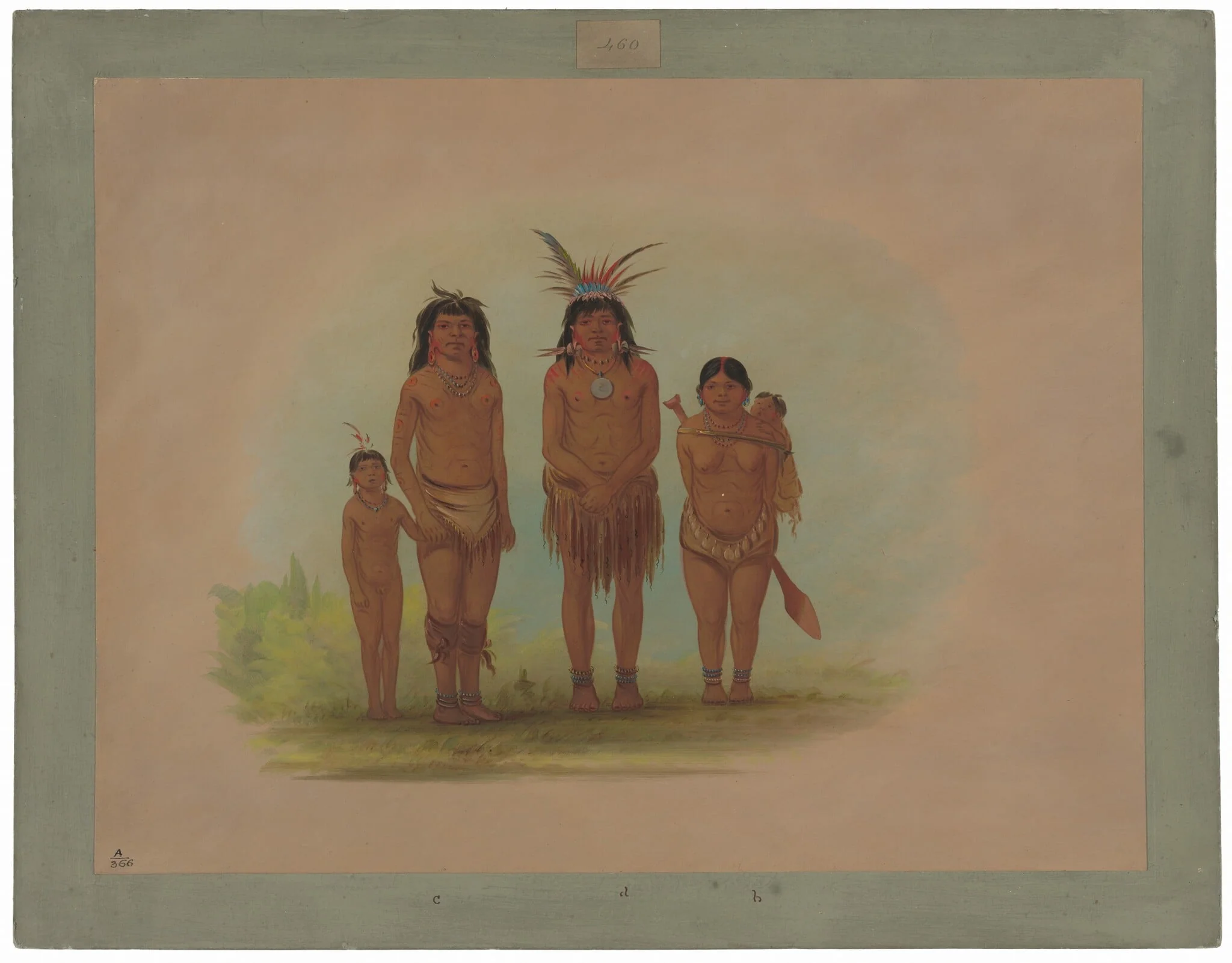 Four Sepibo Indians, detail