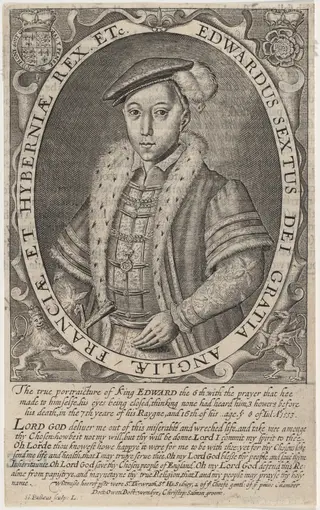 Edward VI, by Michel Corneille, ink, 1675