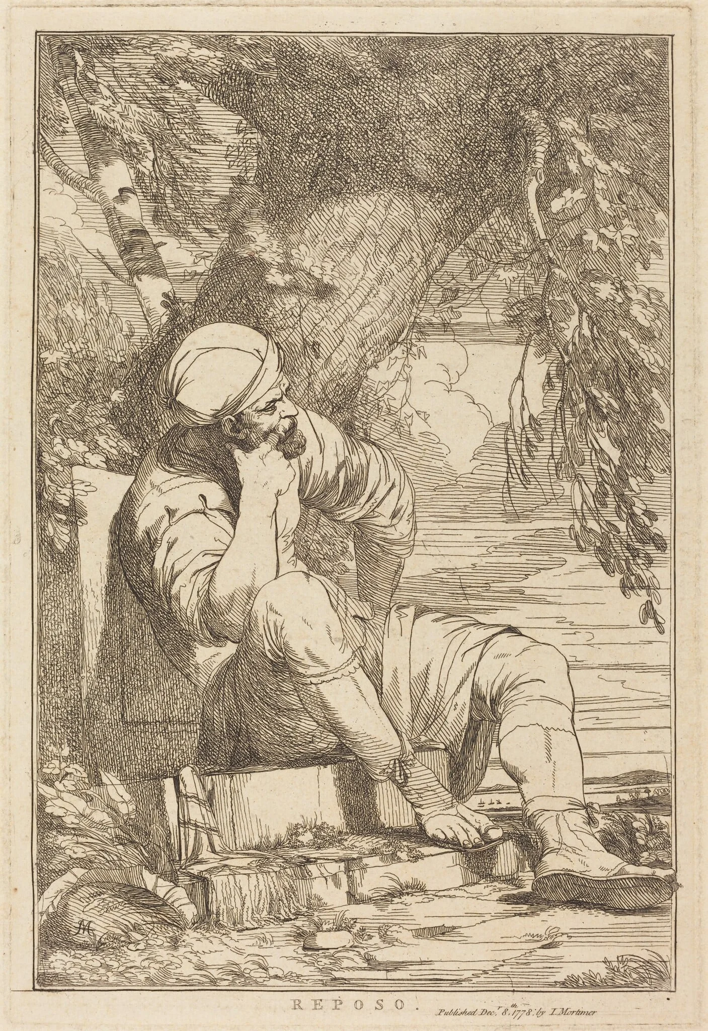 Reposo, detail