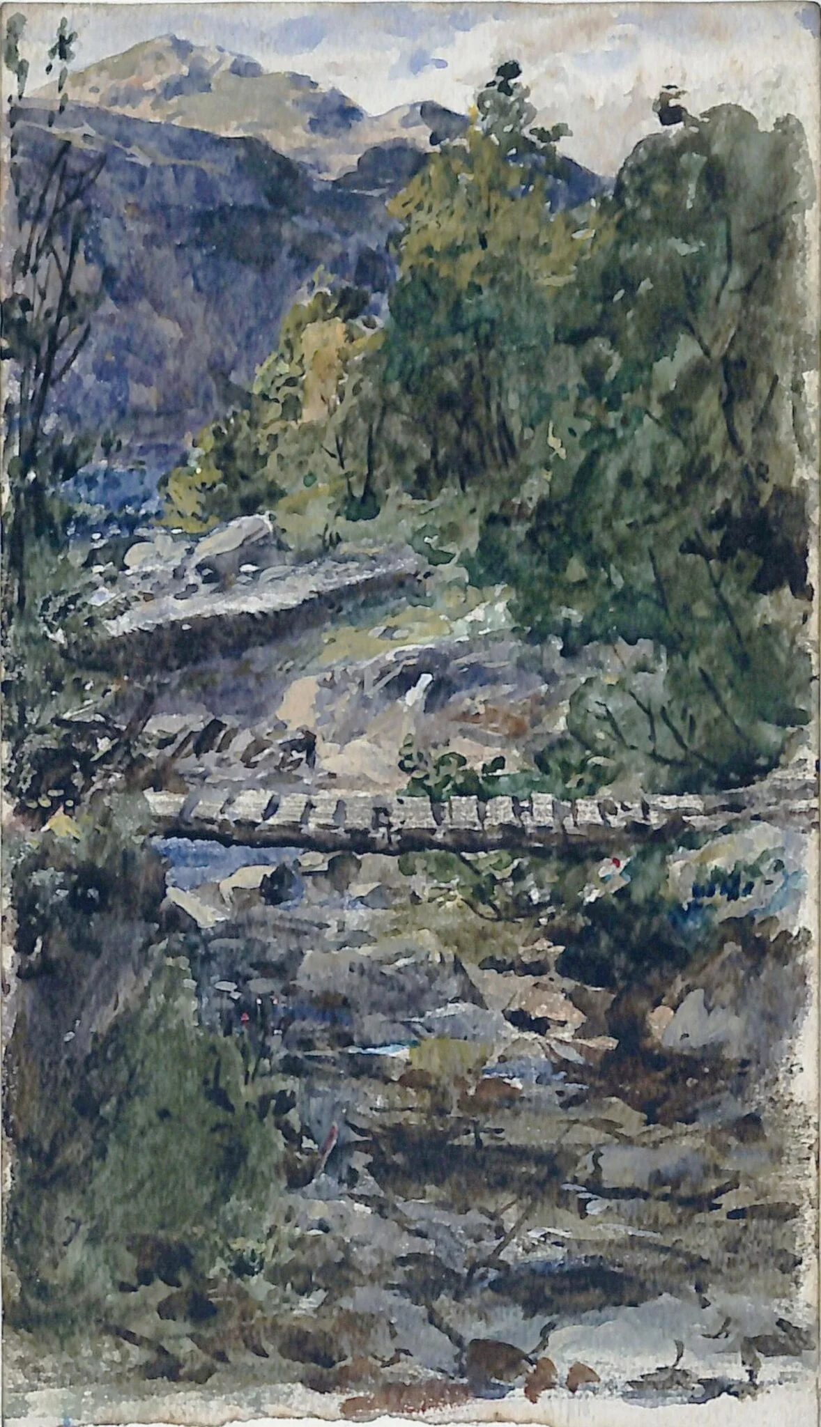 A Glen - A Sketch, detail