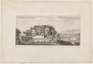 Hill-head, near Lasswade, by of Eldin, John Clerk, ink