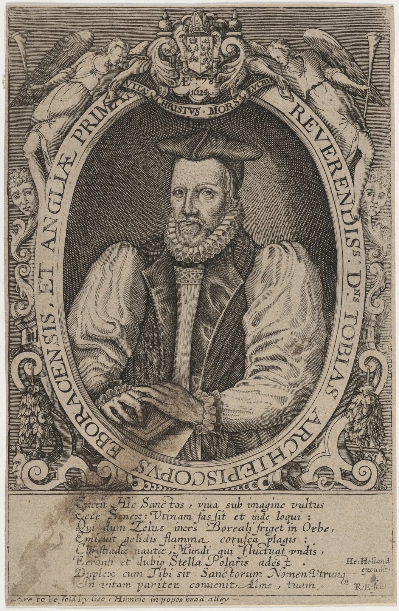Tobias Matthew, Archbishop of York, detail