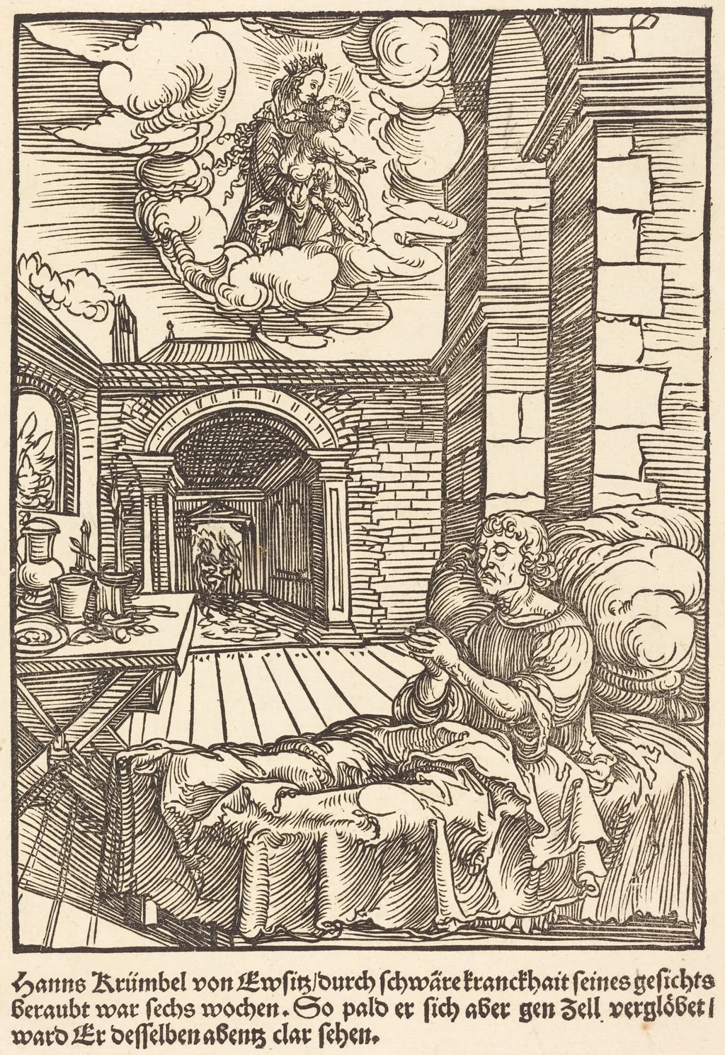 Hanns Krumbel von Ewsitz... d'organdie, by Master of the Miracles of Mariazell, ink, 1503