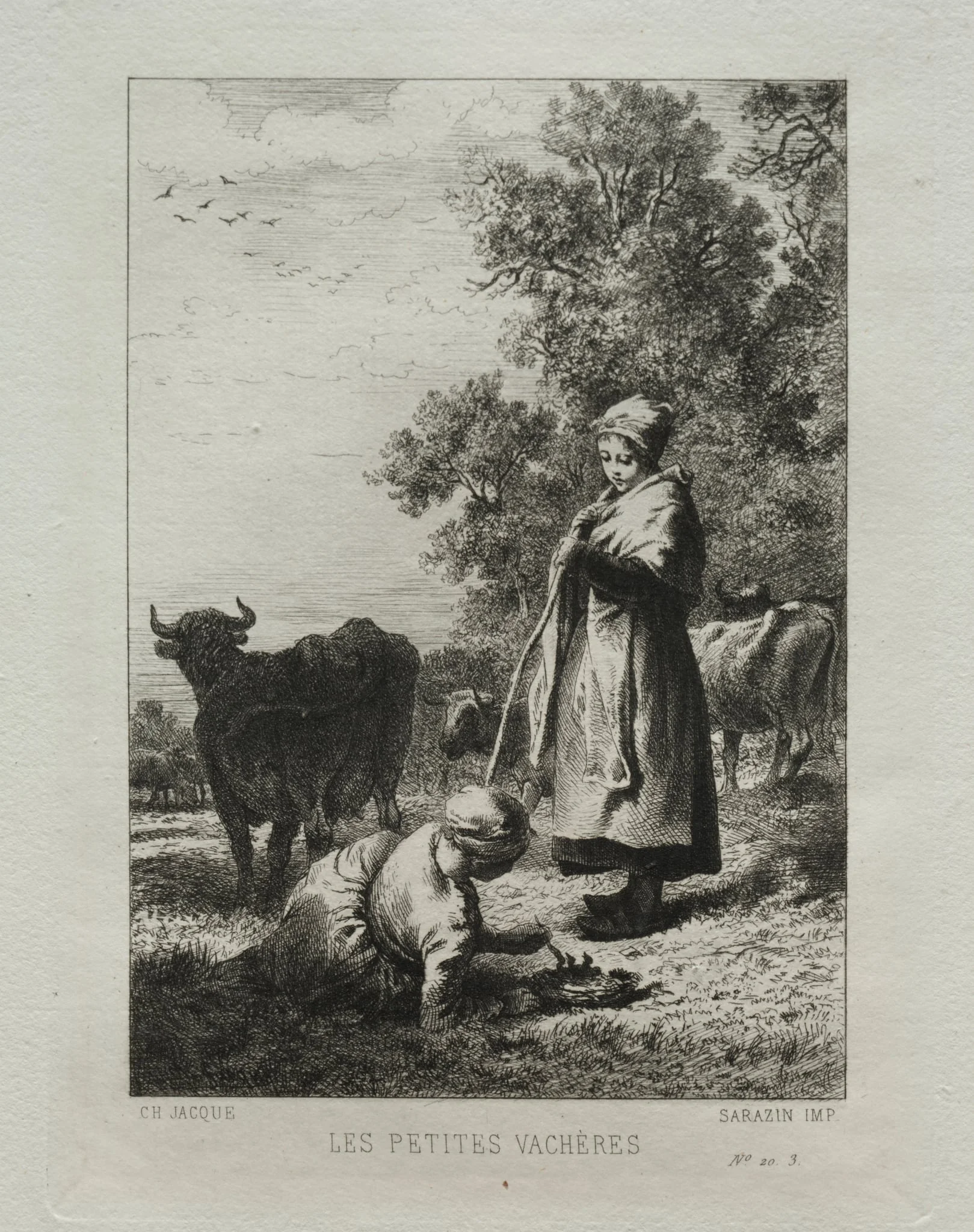 The Little Cowherds, detail