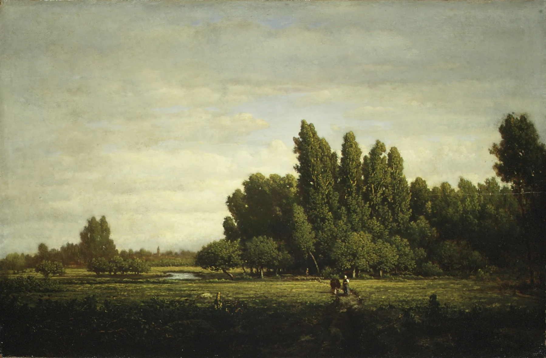 A Meadow Bordered by Trees, detail