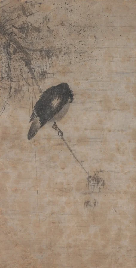 Willow and Magpie, detail