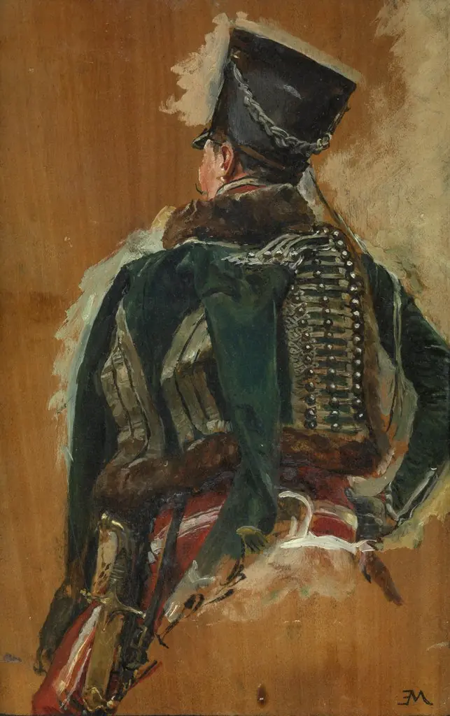 Cavalry Man, by Jean Louis Ernest Meissonier, oil, 1863