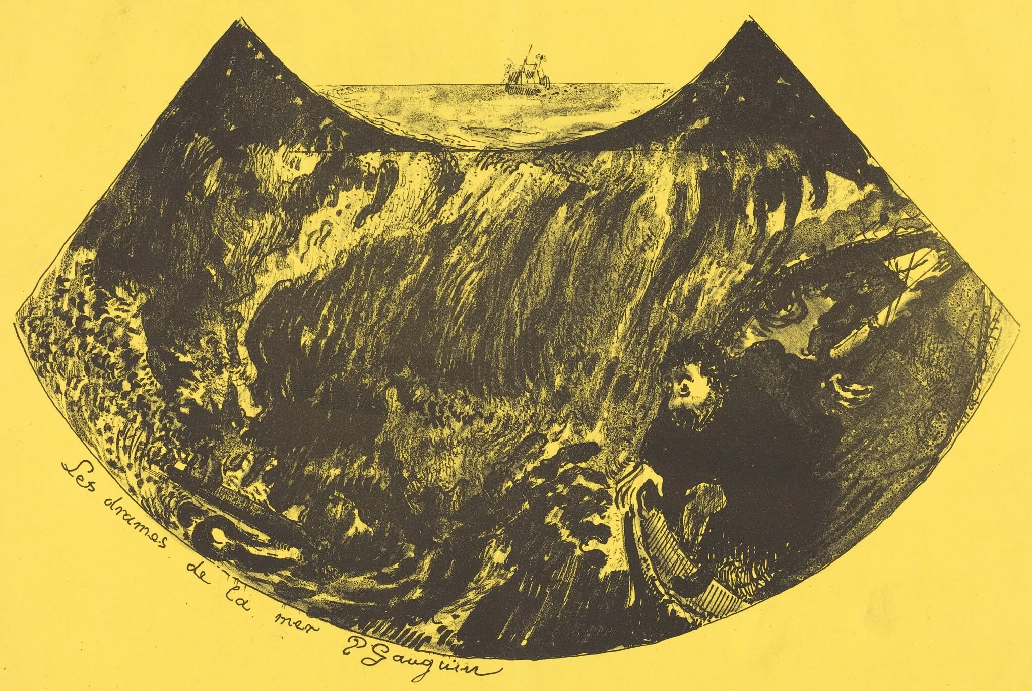 Dramas of the Sea: A Descent into the Maelstrom (Les drames de la mer: une descente dans le maelstrom), detail