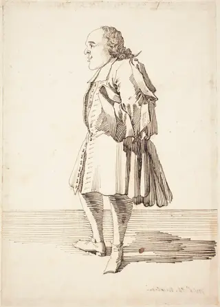 Abbot Antonio Niccolini, by Pier Leone Ghezzi, graphite, 1725