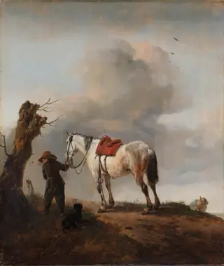 The Grey Horse, by Philips Wouwerman, oil, 1646
