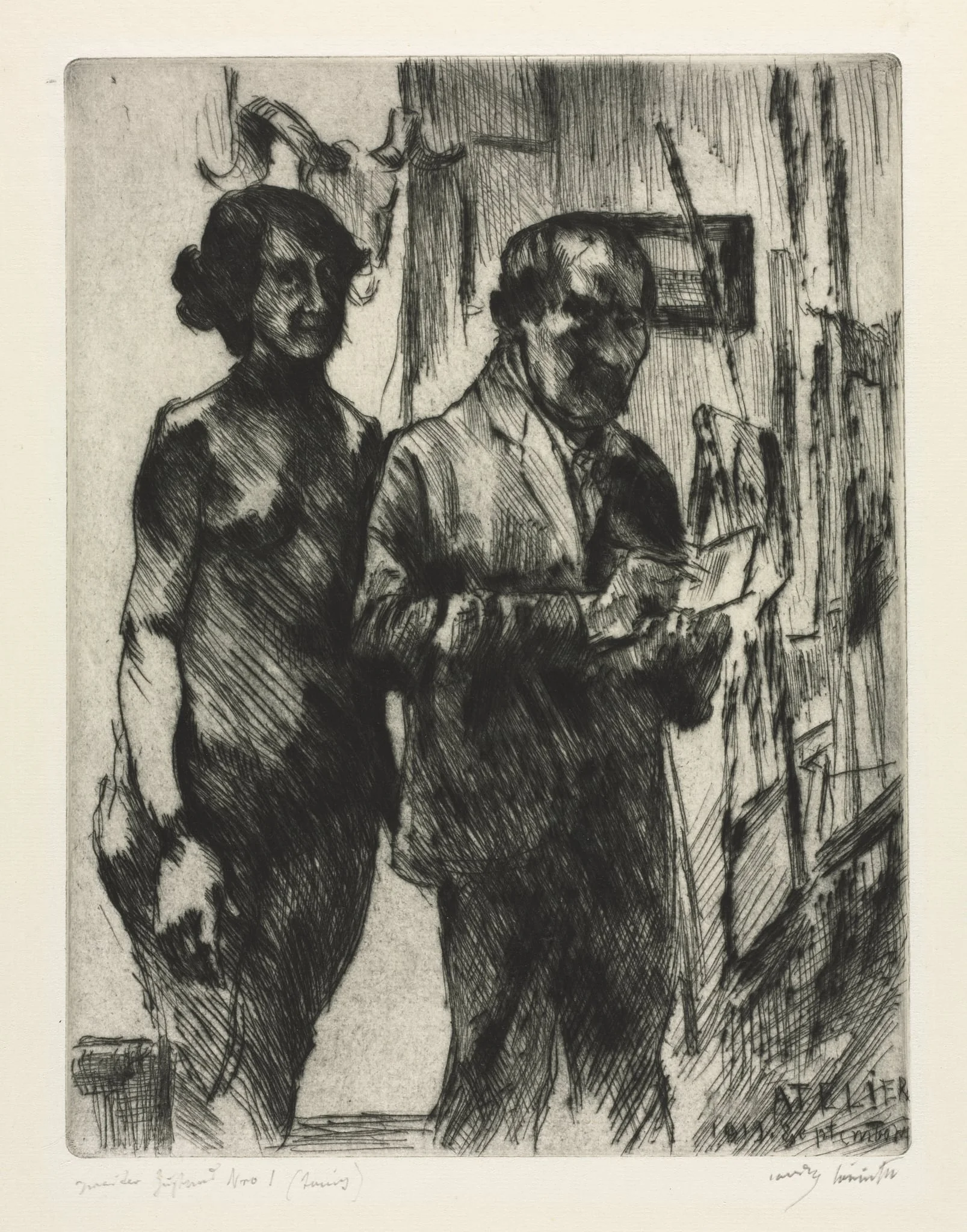 In the Studio, detail