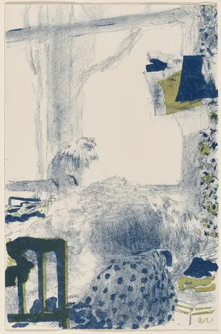 Dressmaker (La Couturière), by Édouard Vuillard, ink, 1894
