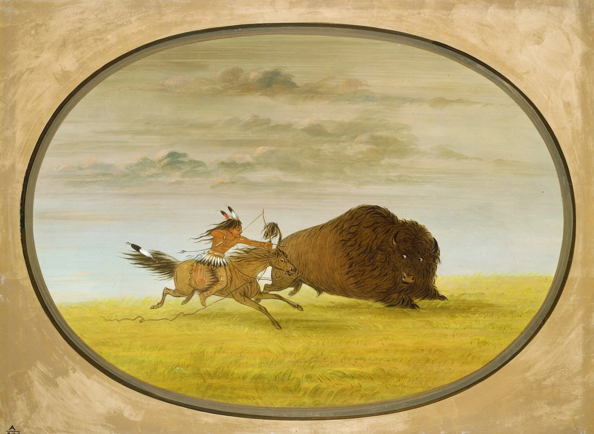 Buffalo Chase, detail