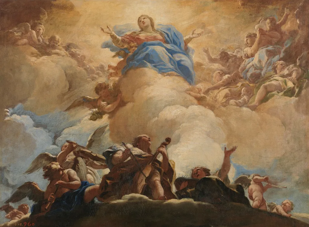 The Assumption of the Virgin, by Luca Giordano, oil, 1700