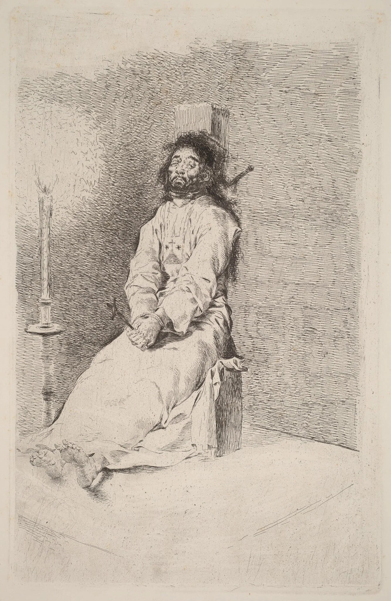 The Garroted Man, detail