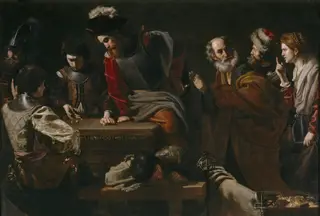 The Denial of Saint Peter, by Nicolas Tournier, oil, 1625
