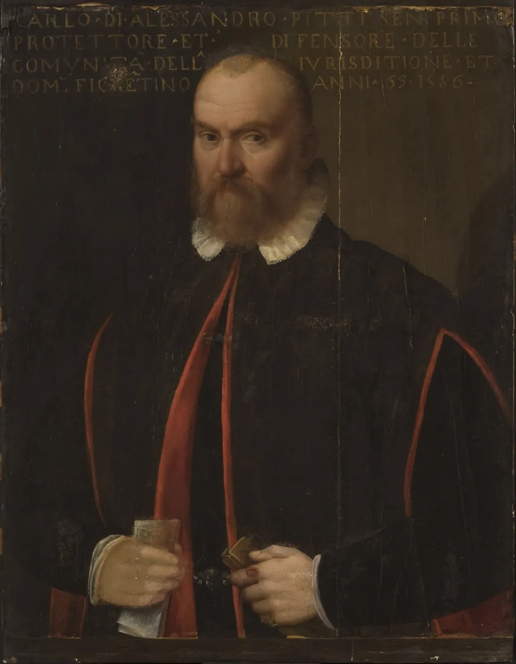 Portrait of Carlo Pitti, by Santi di Tito, oil, 1594