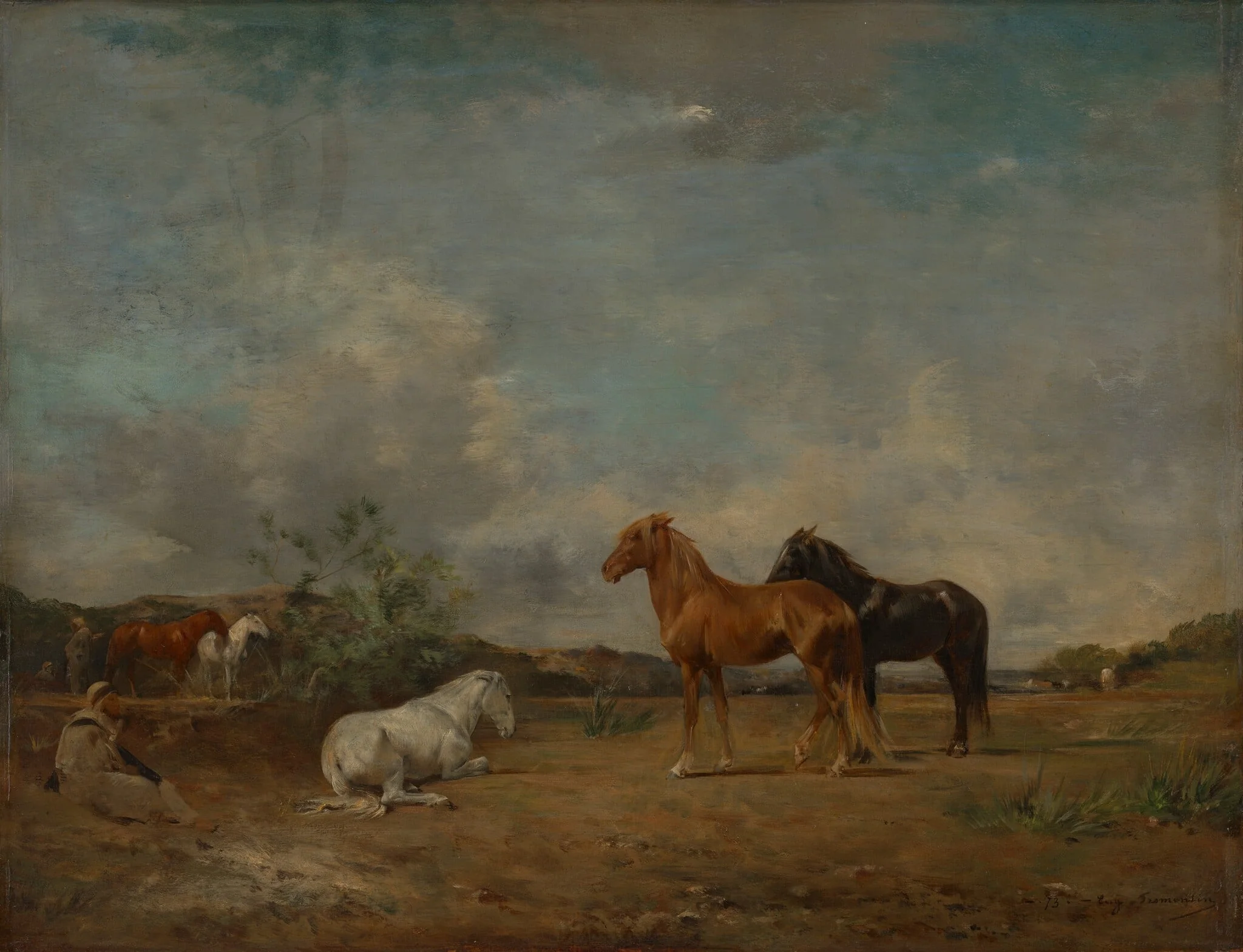 Arab Encampment, detail