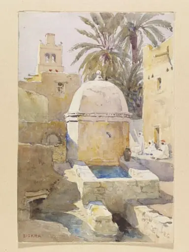 Biskra, by Earnest George, watercolor, 1894