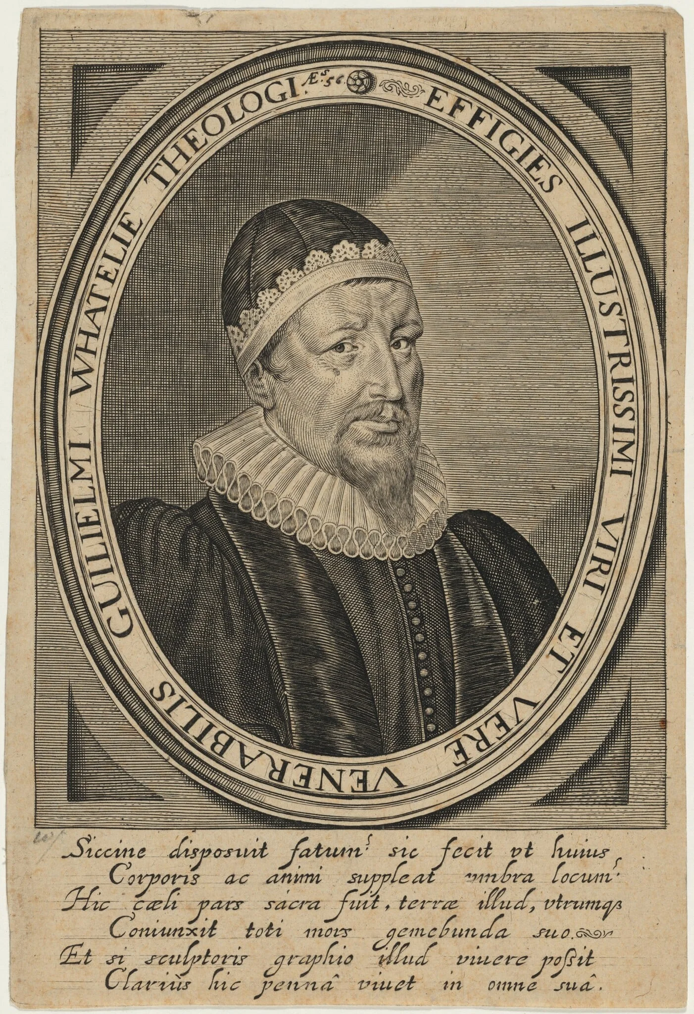 William Whateley, Puritan Vicar of Banbury, detail
