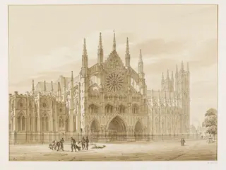 View of Westminster Abbey, by Coney, 1814