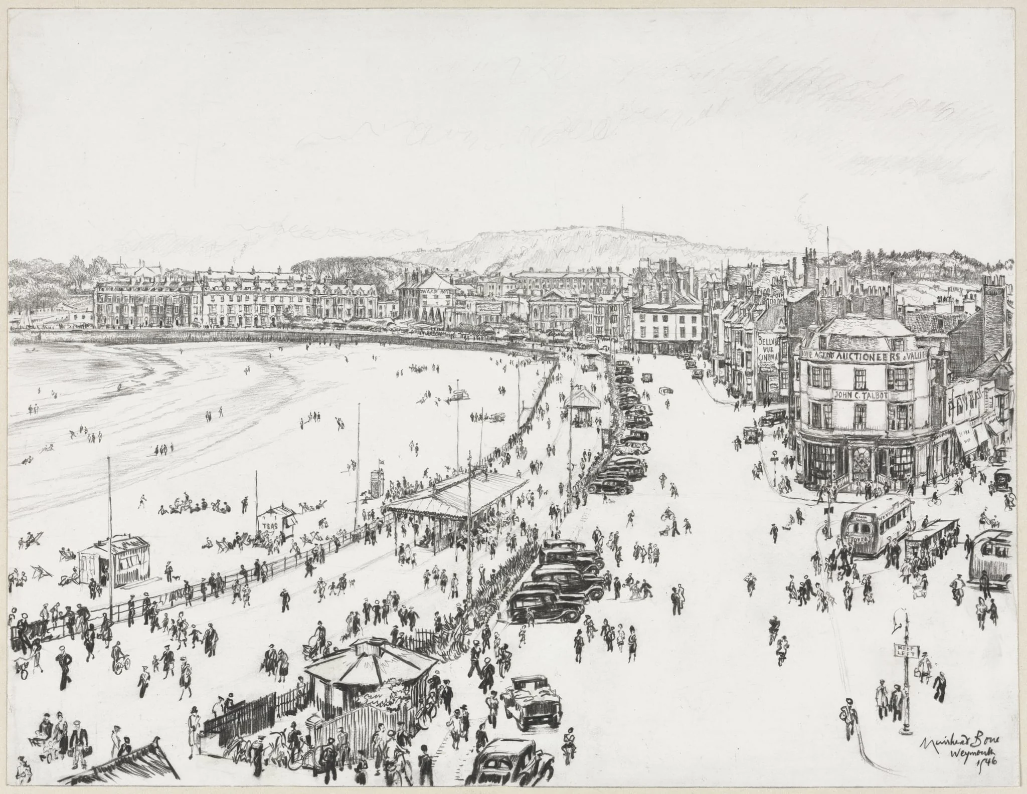 Weymouth and Distant Portland, detail