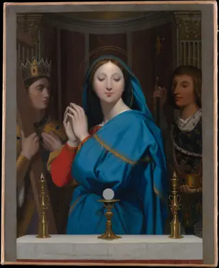 The Virgin Adoring the Host, by Jean Auguste Dominique Ingres, oil, 1852