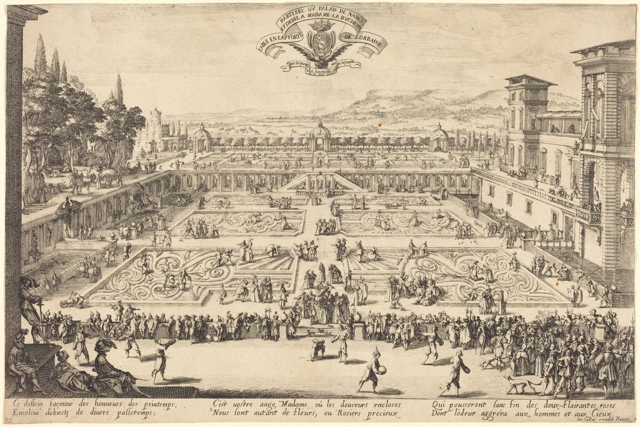 The Palace Gardens at Nancy, detail