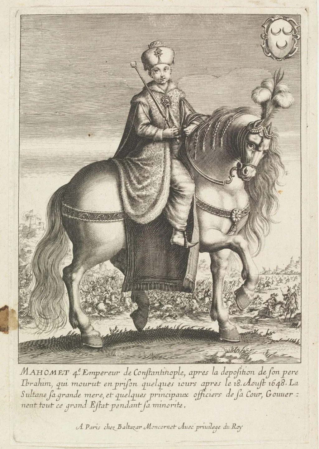 Turkish sultans, sultanas and other historical figures, by Balthasar Moncornet, 1650