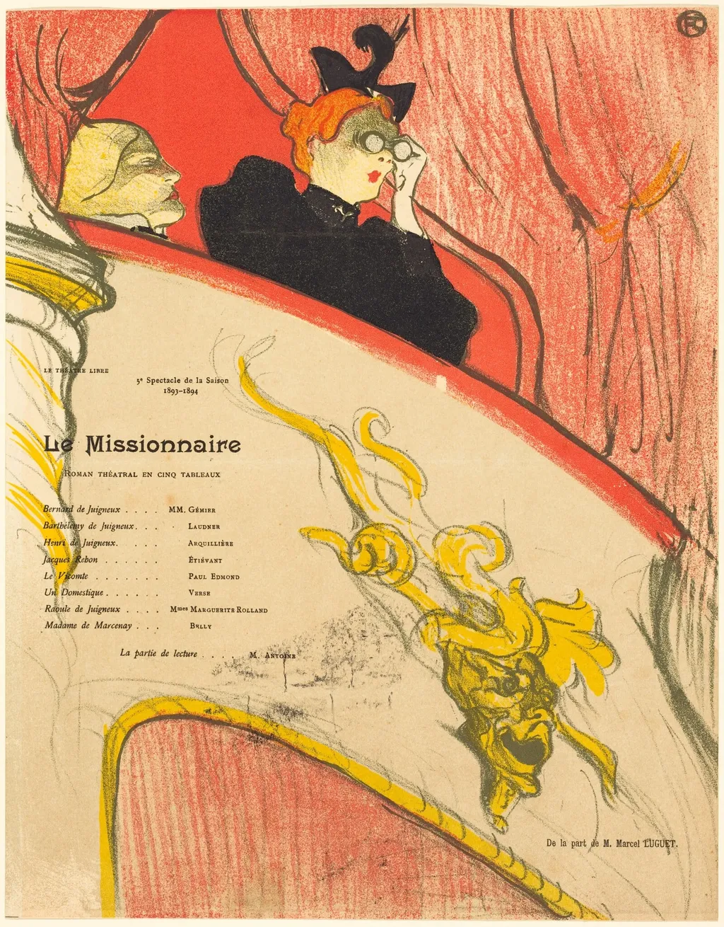 Le Missionnaire, by Henri de Toulouse-Lautrec, ink, 1894