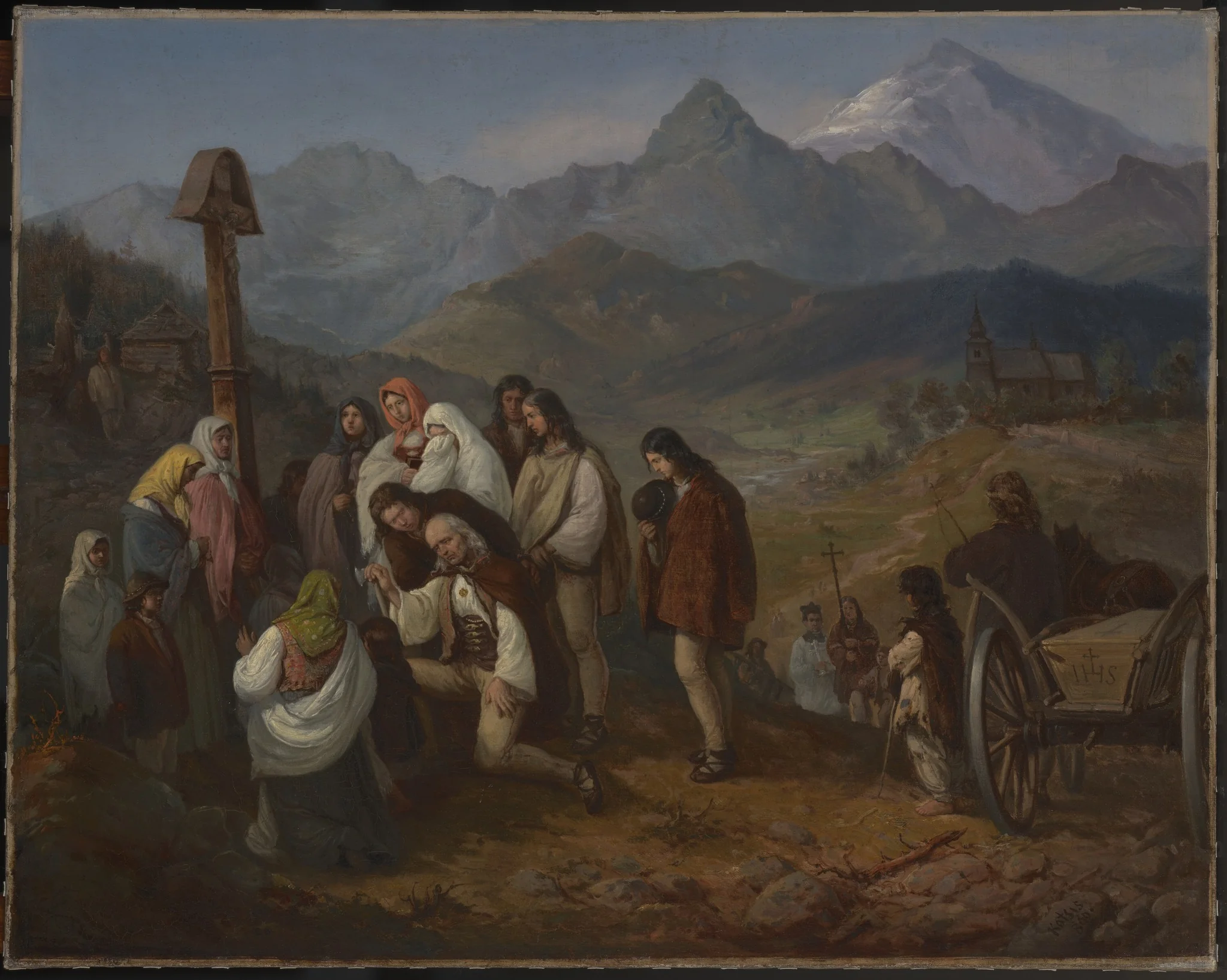 A Highlander's Funeral, detail