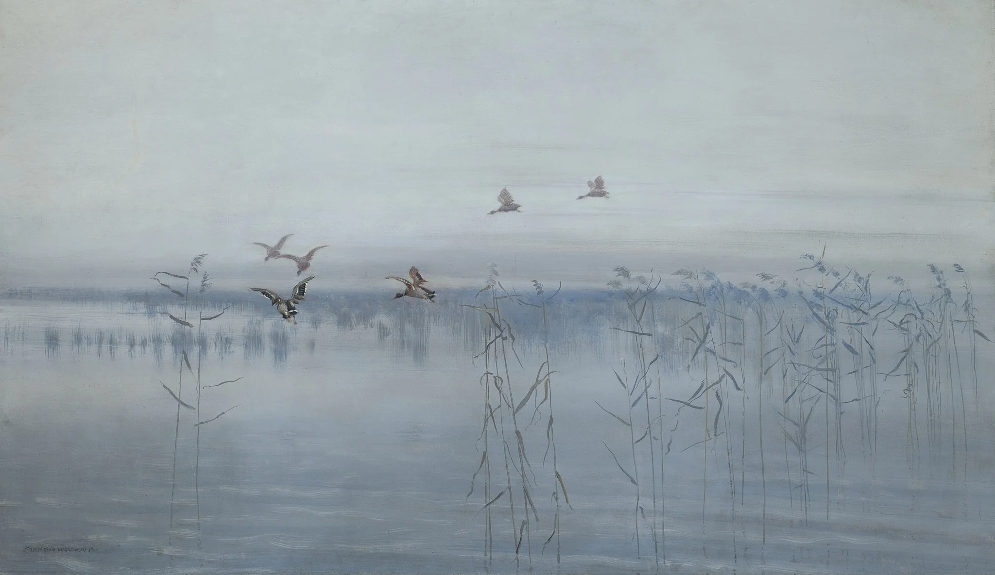 Ducks over Swamps, detail
