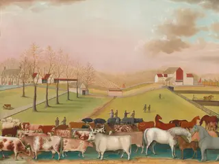 The Cornell Farm, by Edward Hicks, oil, 1848