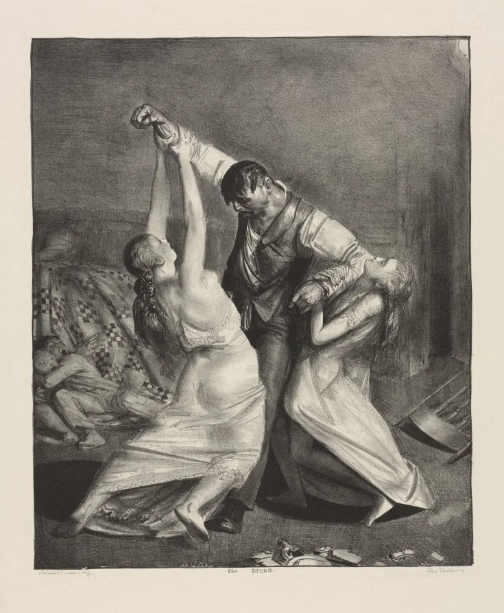 The Drunk, detail