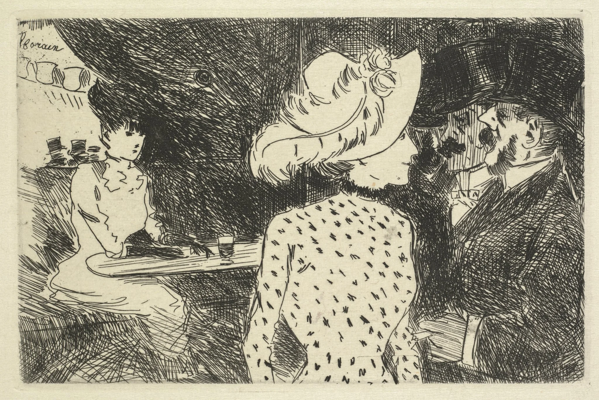 Cafe Scene (descriptive), detail
