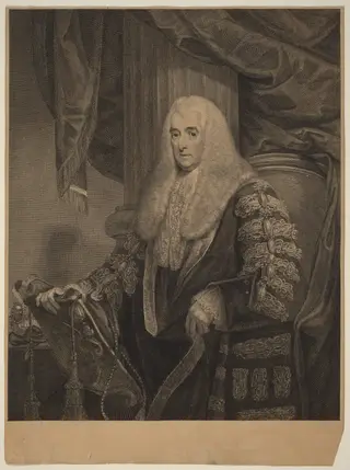 Alexander, Lord Loughborough, by Francesco Bartolozzi, ink, 1800