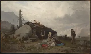 Trip in the Tatra Mountains, by Aleksander Kotsis, oil, 1873