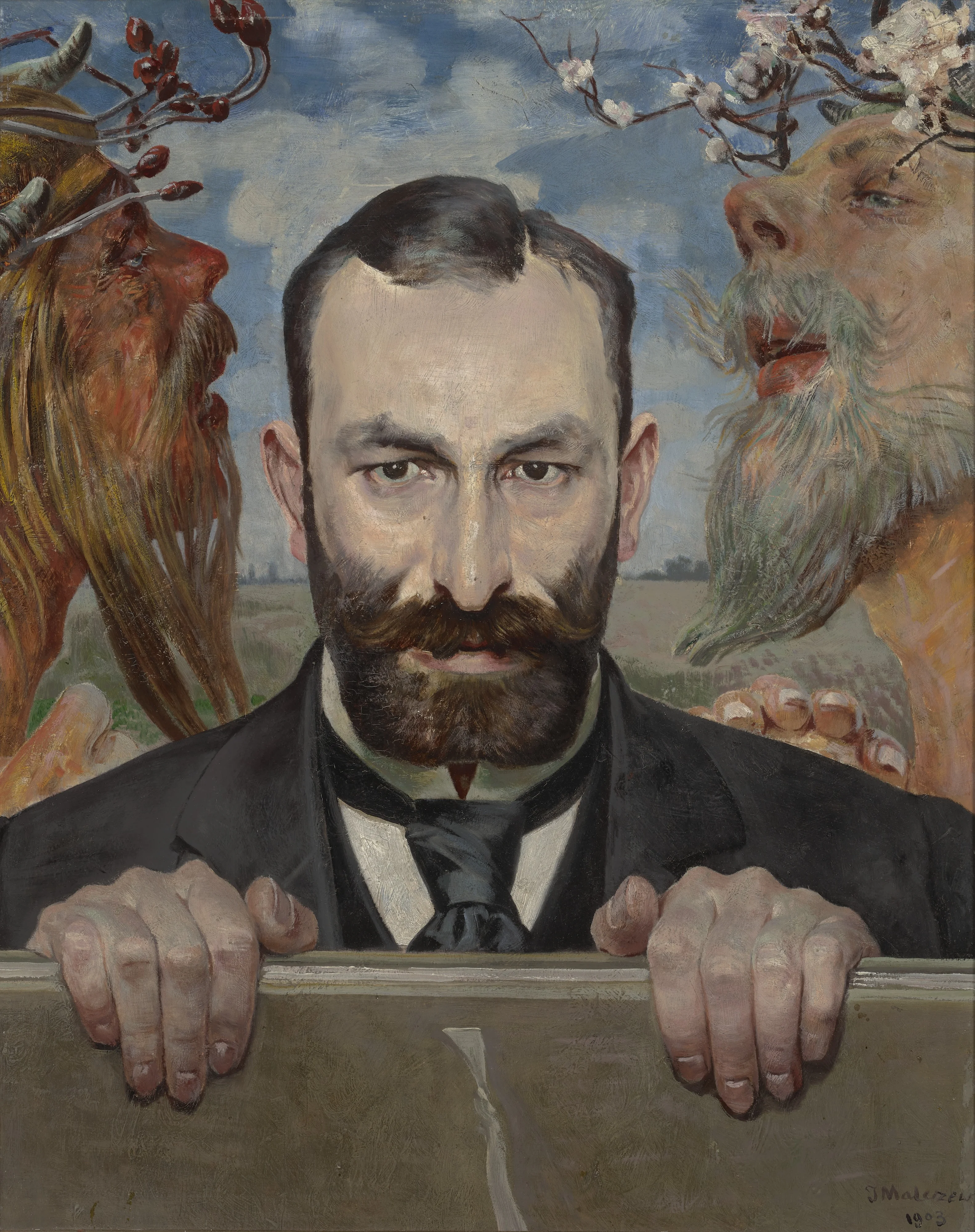 Portrait of Feliks Jasieński, detail