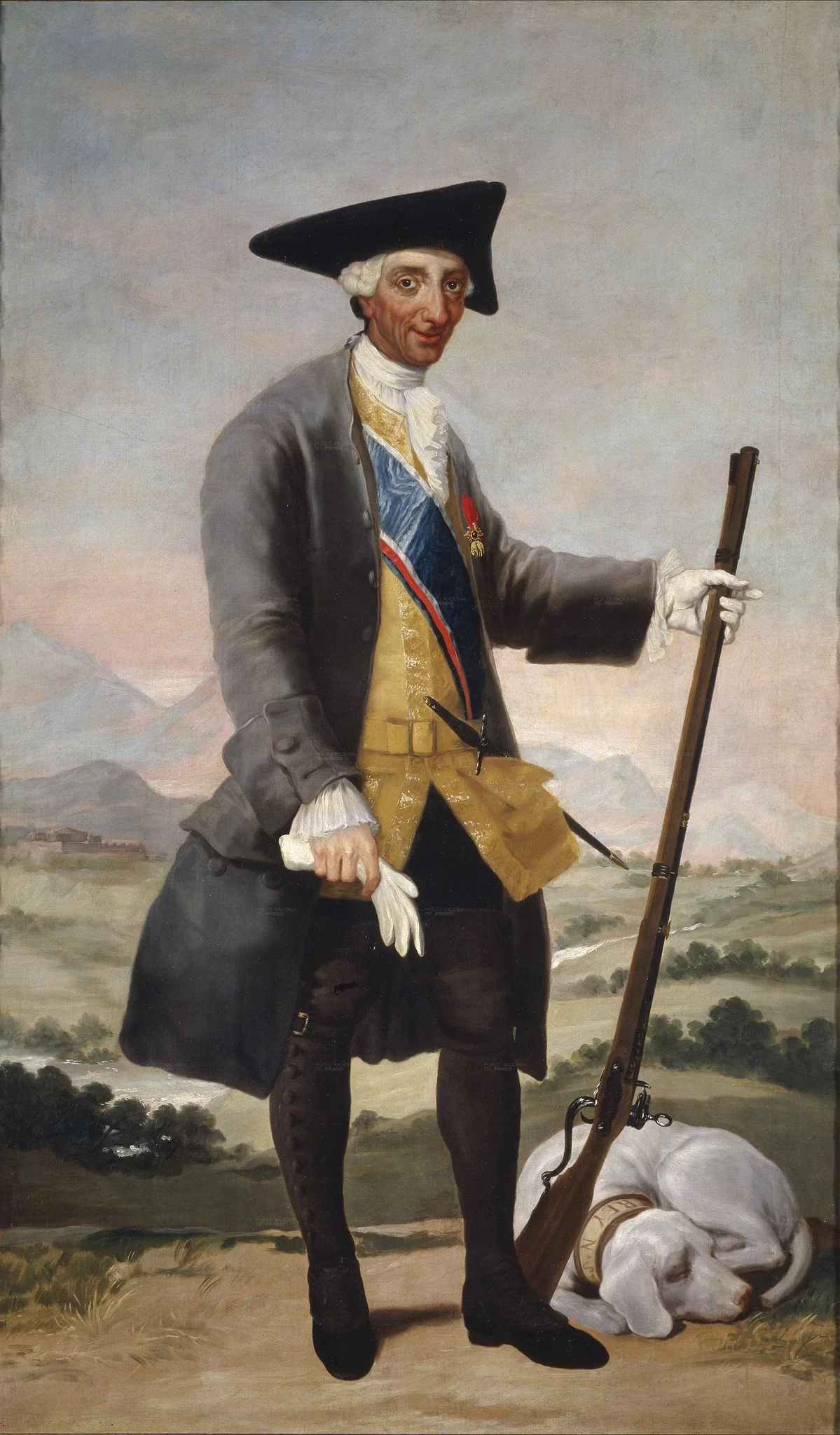 Charles III in Hunting Dress, detail