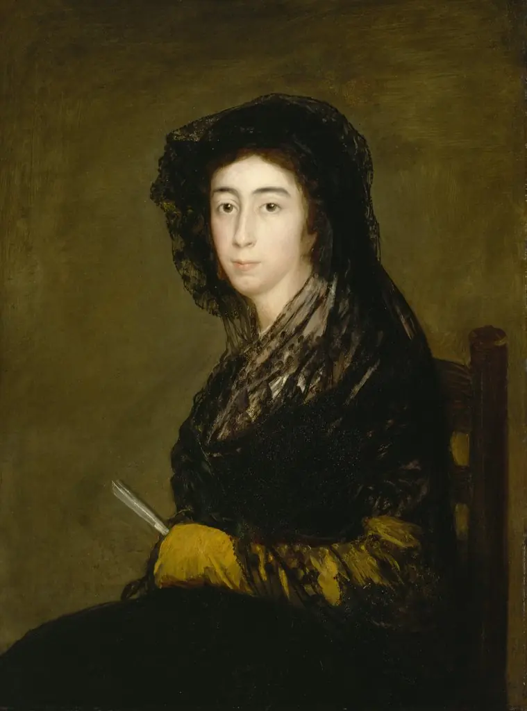 Dona Amalia Bonells de Costa, by Francisco Goya, oil, 1805