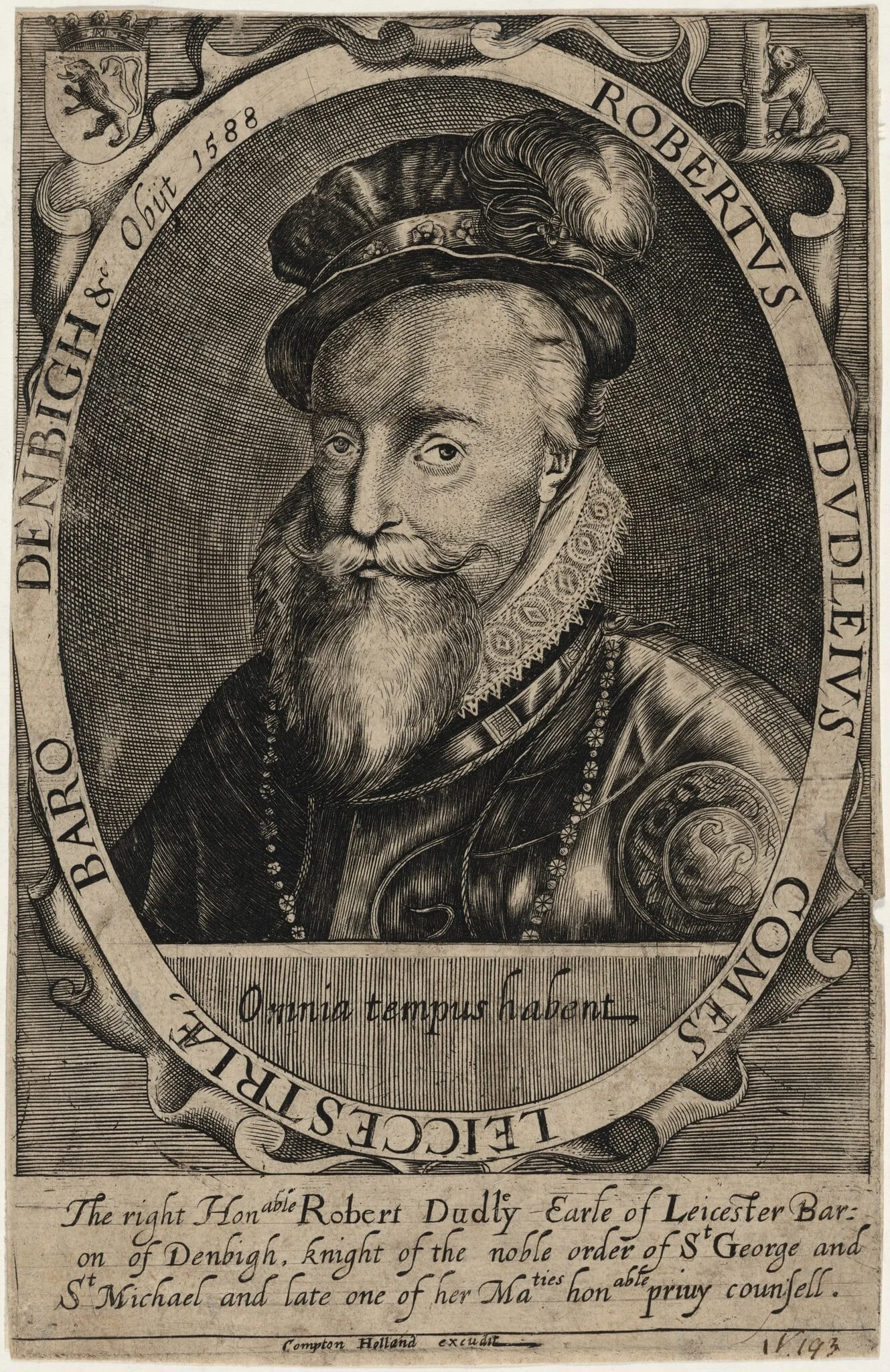 Robert Dudley, Earl of Leicester, detail