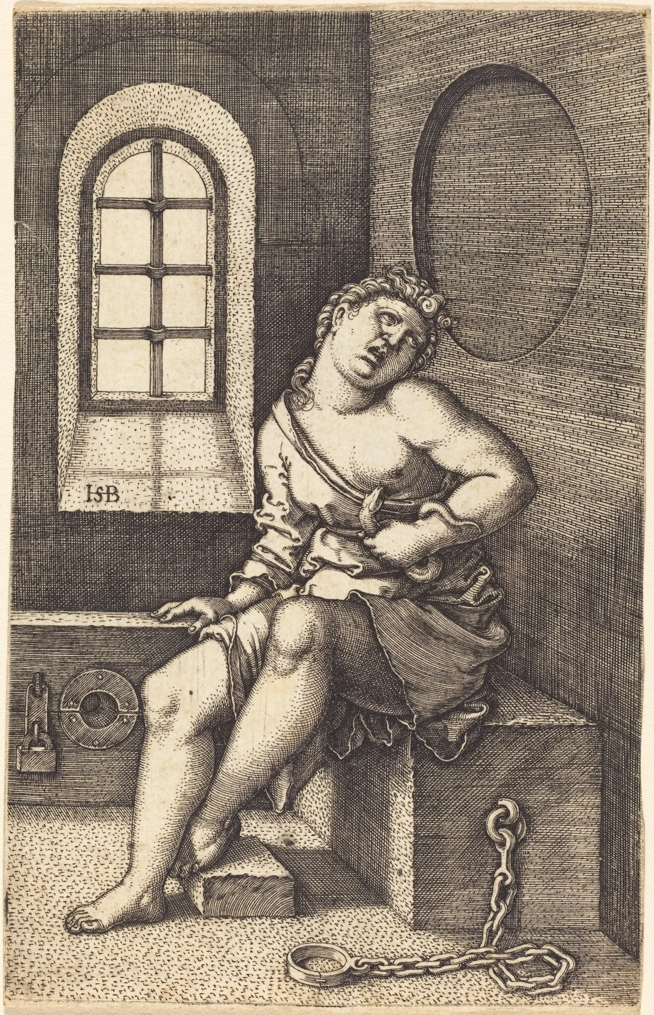 Cleopatra Seated, detail